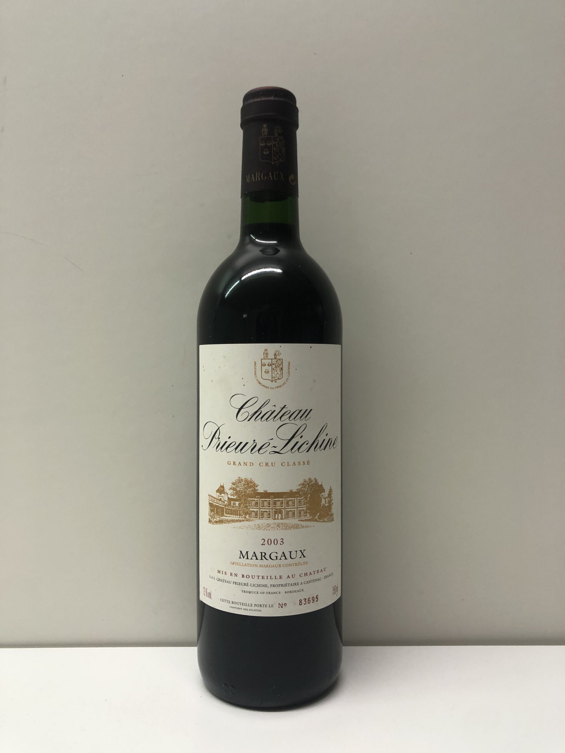 Chateau Prieure Lichine, 2003