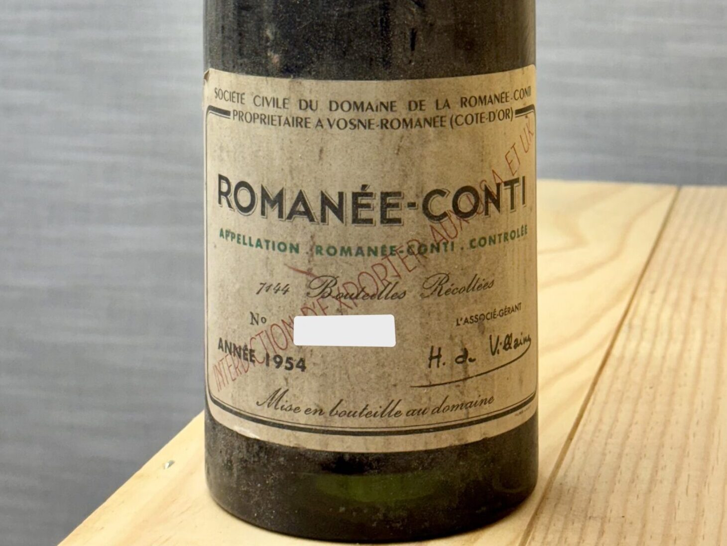 Romanee Conti Fl Wineauction Ch