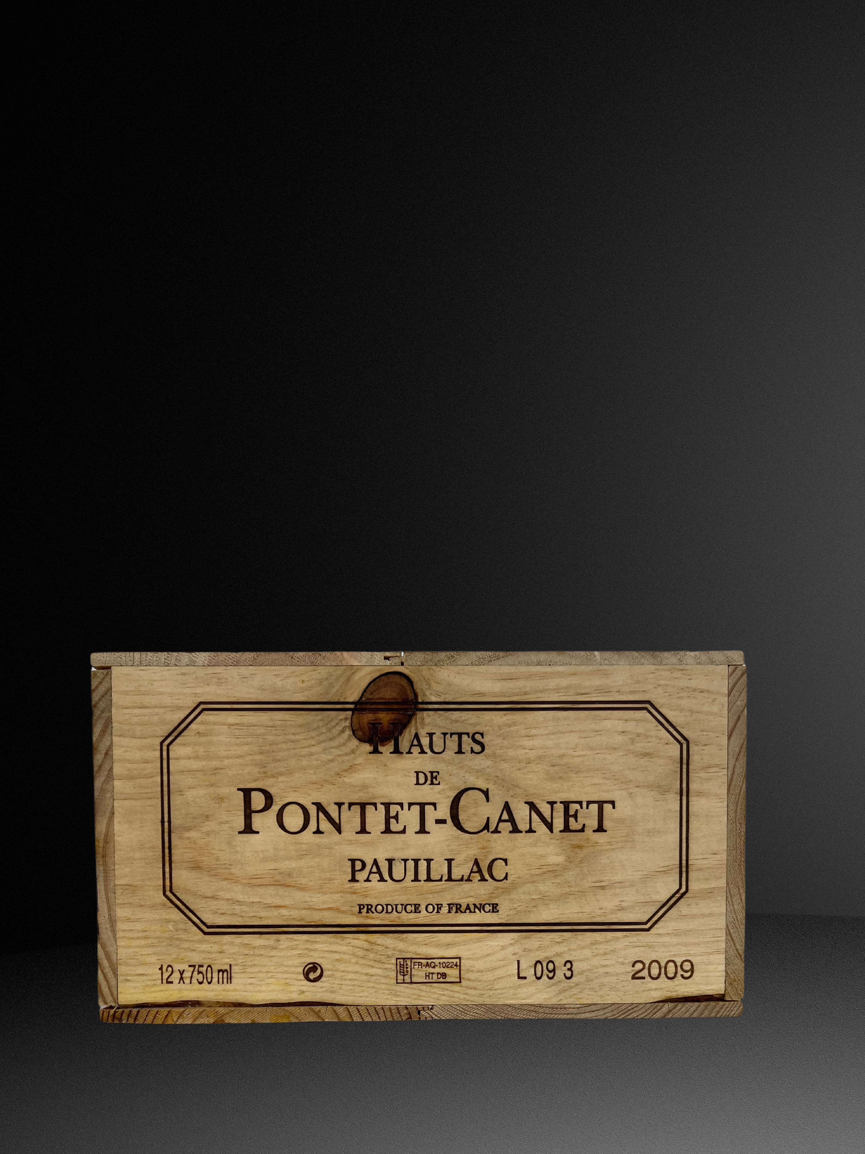Hauts de Pontet Canet, 2009 12 Fl. OHK