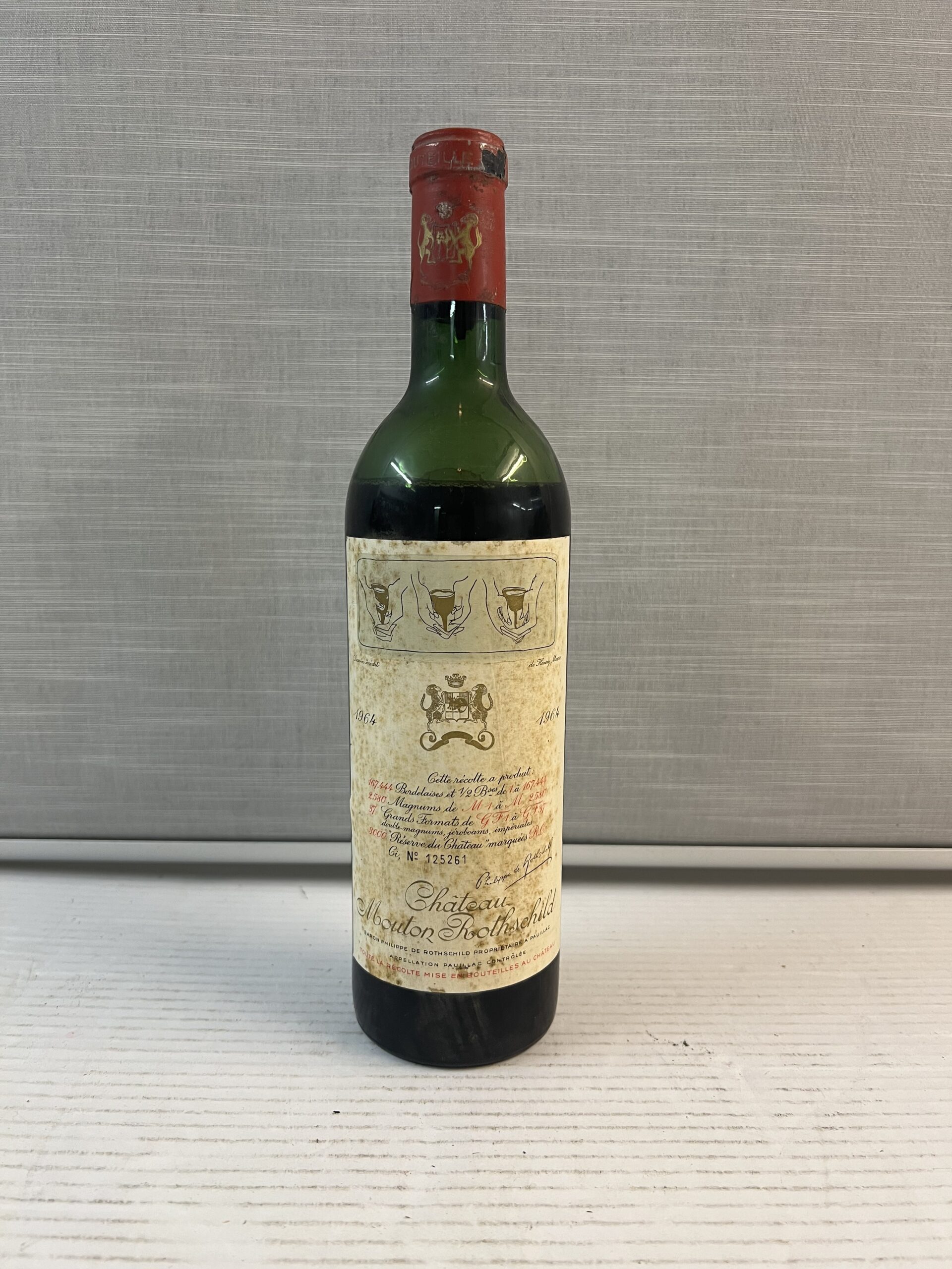 Chateau Mouton Rothschild 1964, 1 Fl. – Bild 2