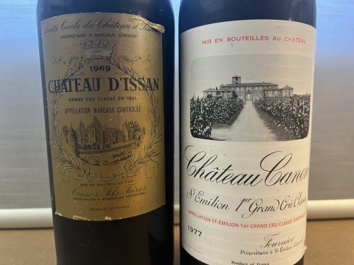 2er Lot Chateau Canon & Chateau D'Issan 1977, 1969, 2 Magnum