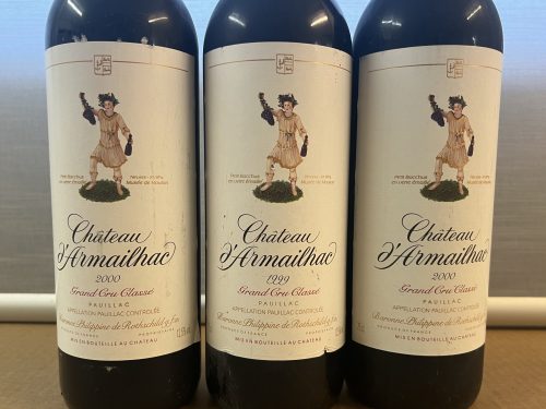 3er Lot Chateau d'Armailhac 1999, 2000, 3 Fl.