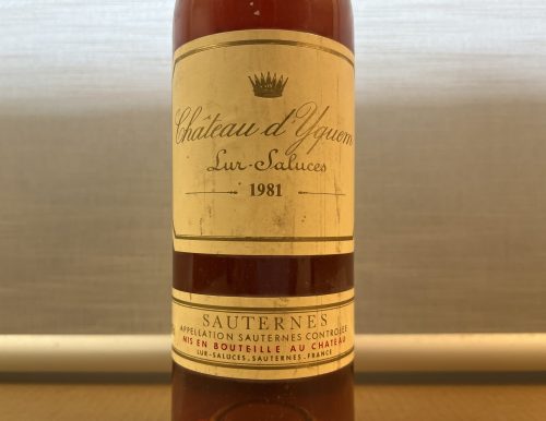 Chateau d'Yquem 1981, 1 Fl.