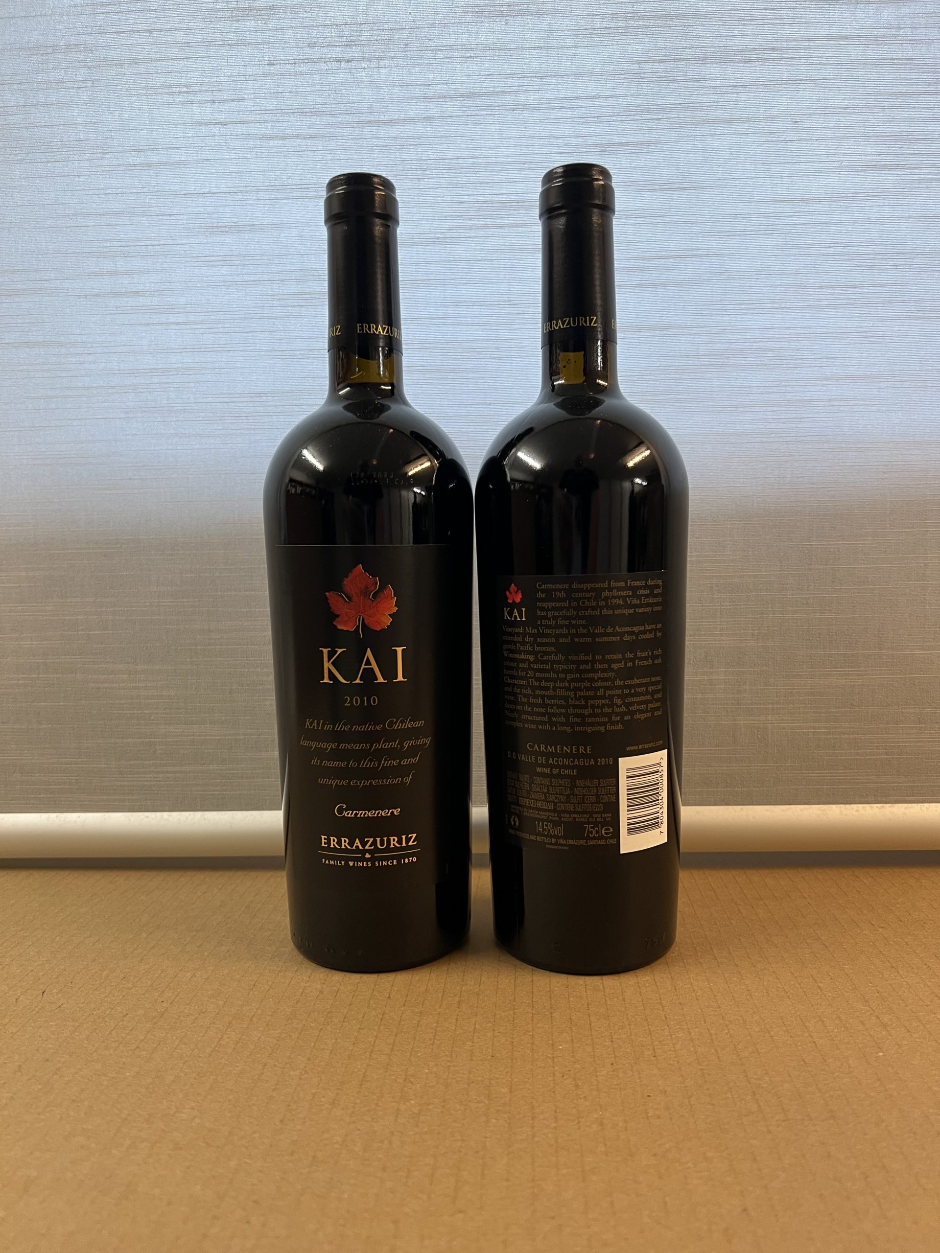 Kai Carmenere 2010, 2 Fl. – Bild 3