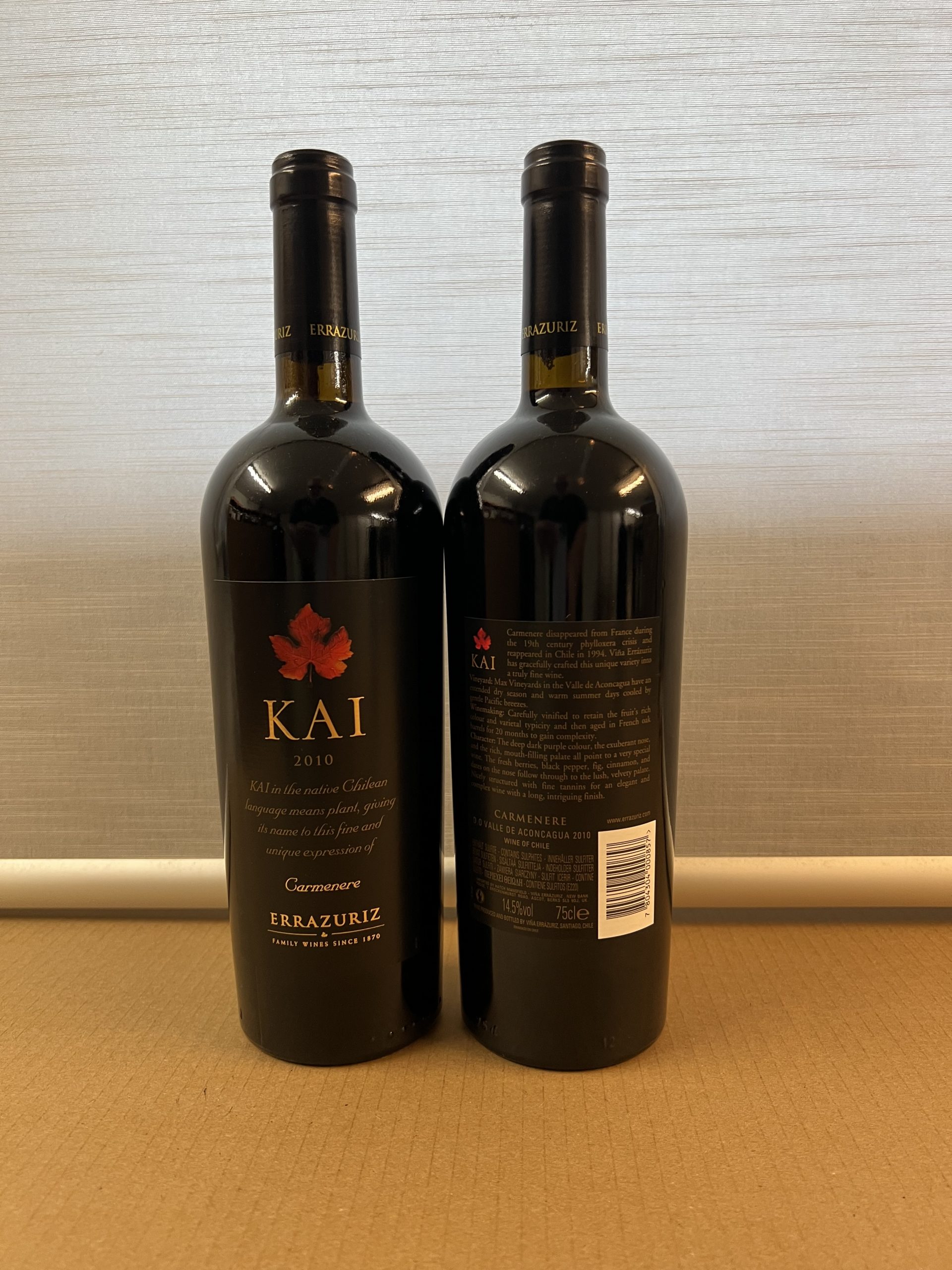 Kai Carmenere 2010, 2 Fl. – Bild 3
