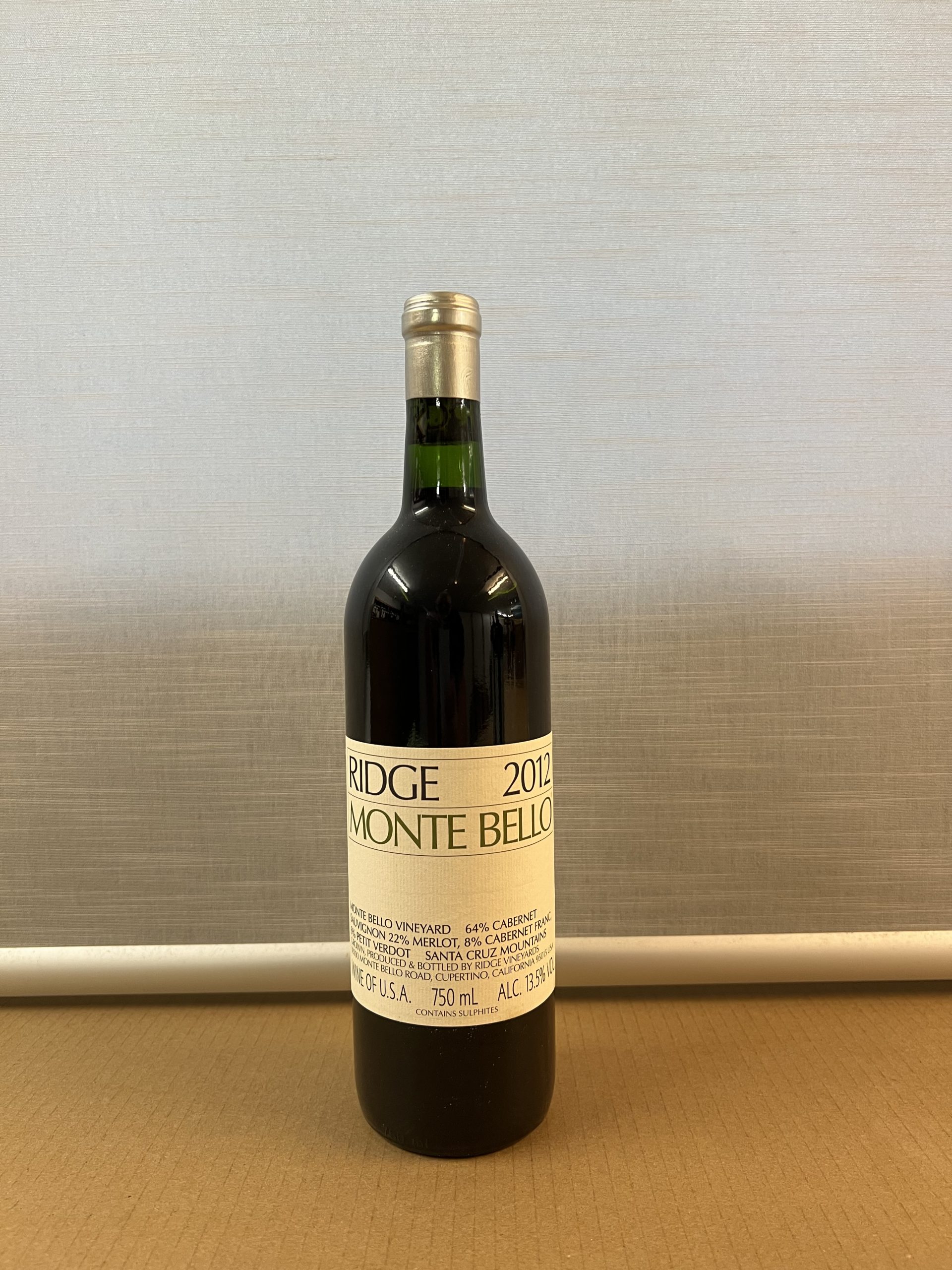 Ridge Monte Bello 2012, 1 Fl. – Bild 2