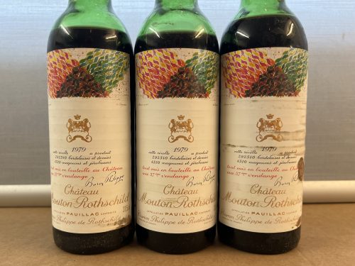 Chateau Mouton Rothschild 1979, 3 halbe Fl.