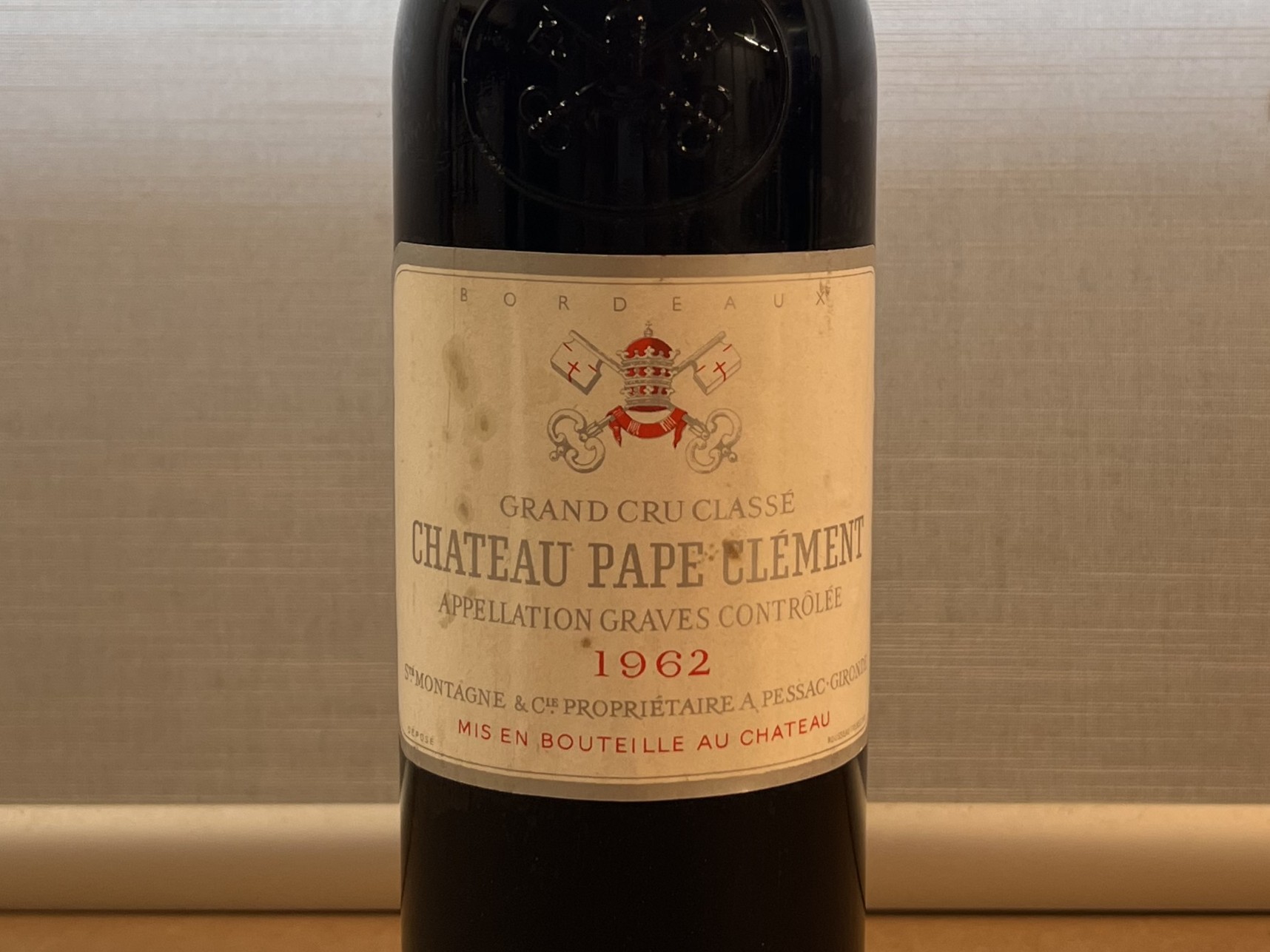 Chateau Pape Clement 1962, 1 Fl.