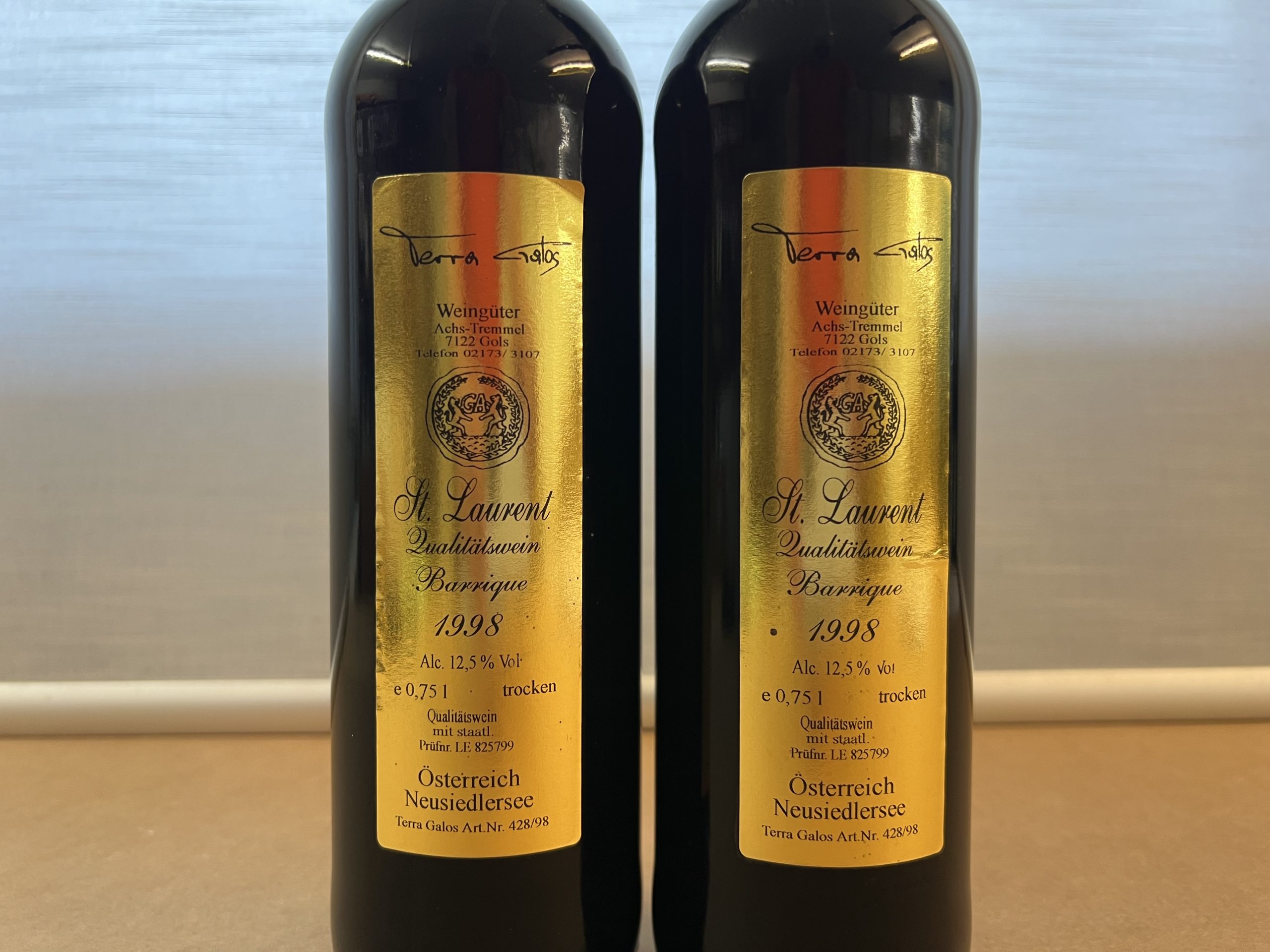 St. Laurent, Barrique 1998, 2 Fl.