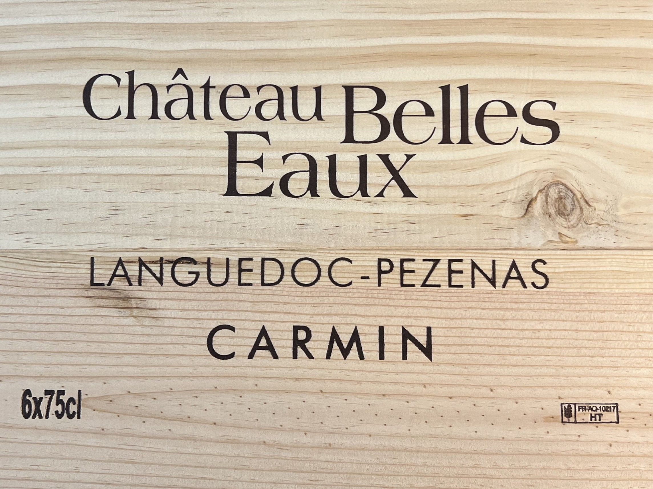 Chateau Belles Eaux Cuvee Carmin 2021, 6 Fl. OHK