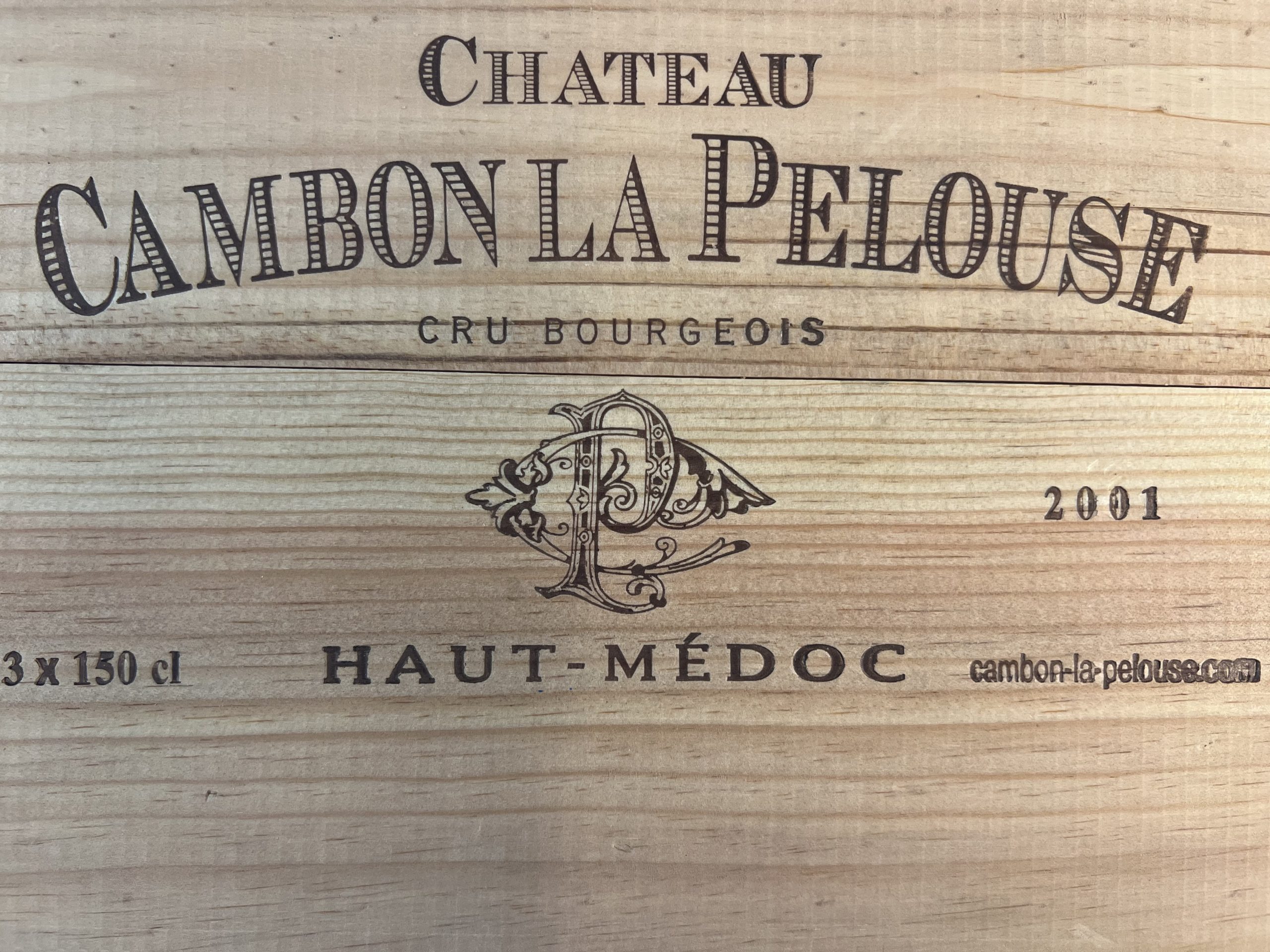 Chateau Cambon La Pelouse 2001, 3 Magnum OHK