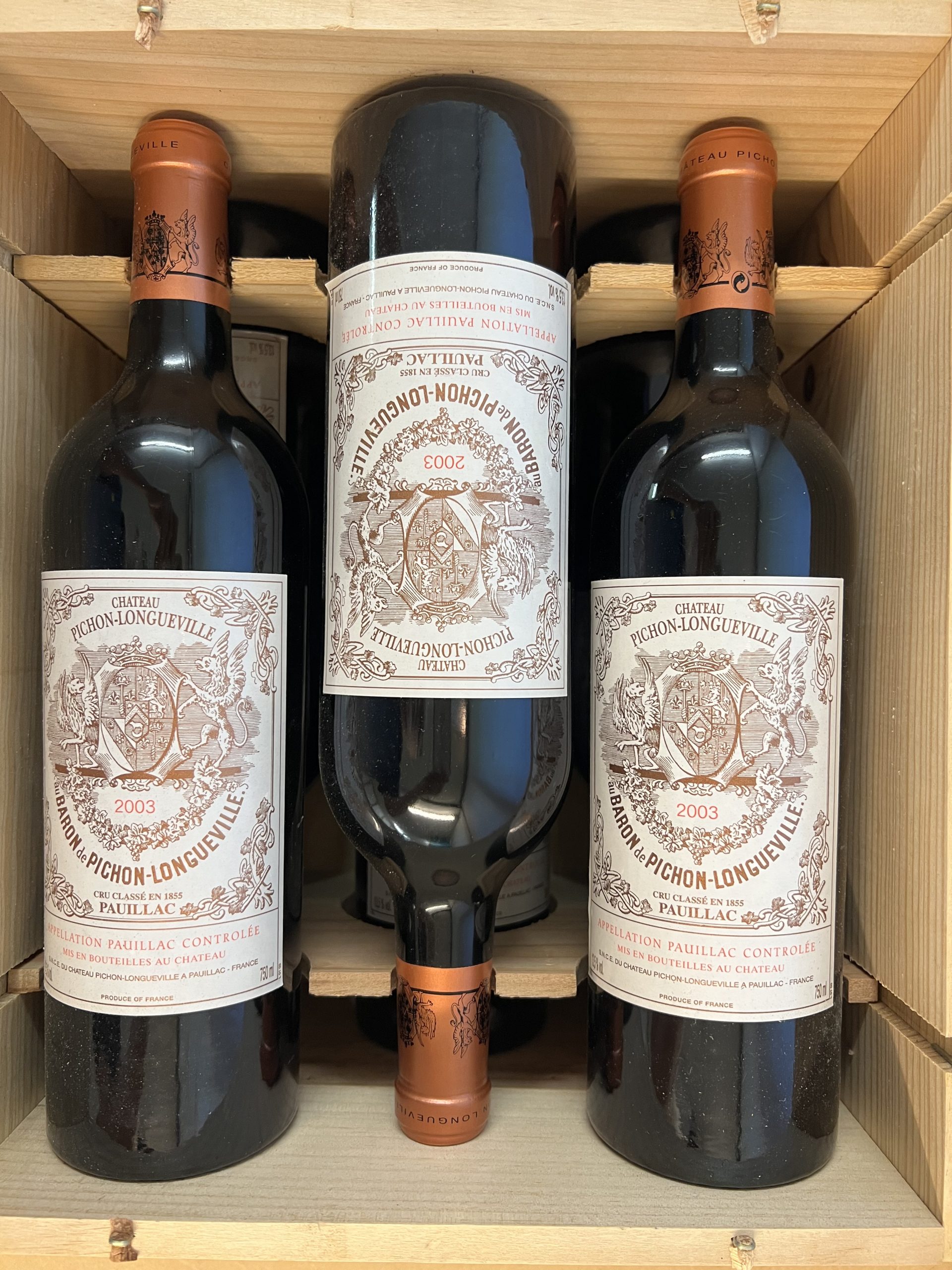 Chateau Pichon Baron 2003, 6 Fl. OHK – Bild 2